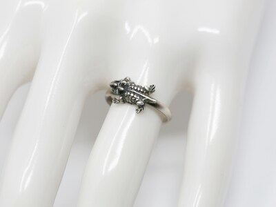 Horny Toad Ring Vintage Silver by Salish Sea Inspirations - image2